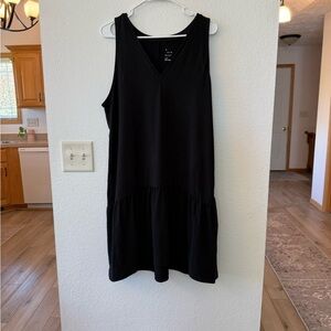 A New Day Black V-Neck Sleeveless Sundress Size Large